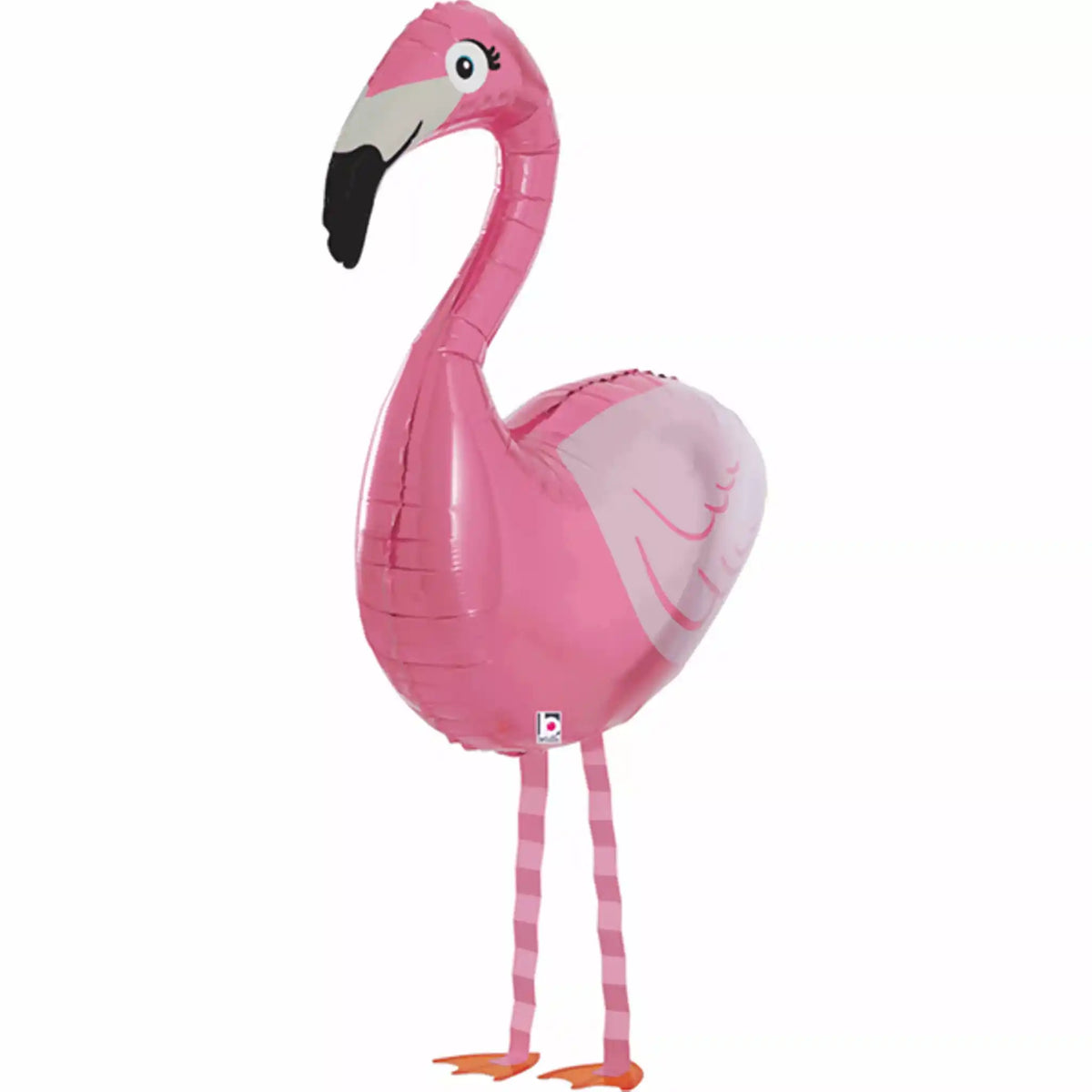 Fun Walking Balloon Friends Flamingo Helium Foil Balloon - 39"