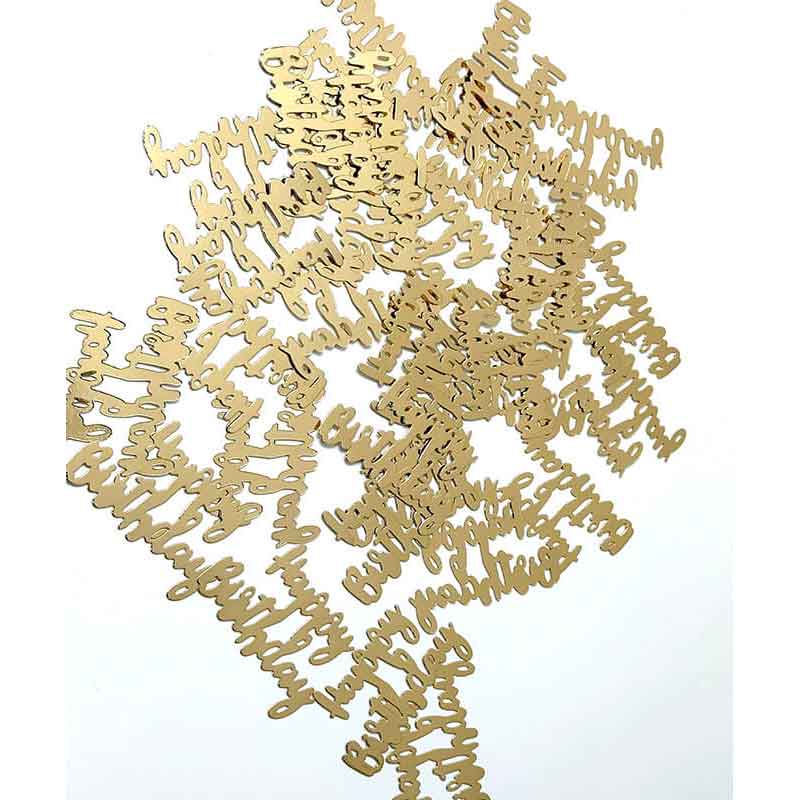 Giant Gold Happy Birthday Confetti