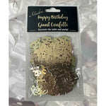 Giant Gold Happy Birthday Confetti