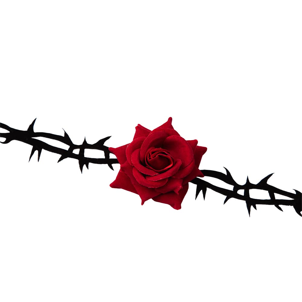 Red Rose & Thorn Choker