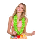 Deluxe Neon Green Satin Lei