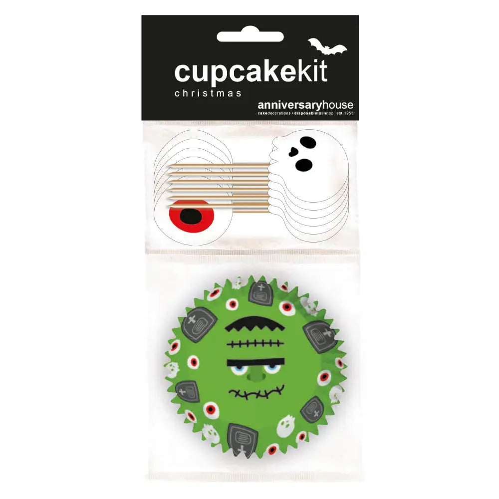 Halloween Frankenstein Cupcake Kit