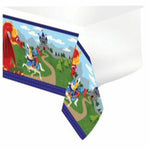 Medieval Prince Knight & Dragon Plastic Table Cover