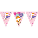 One Is Fun Girls 1st Birthday Party Bunting