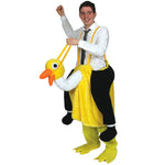 Crazy Stand-In & Ride on Yellow Ostrich Costume