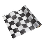 Black & White Mix & Match Check Table Runner