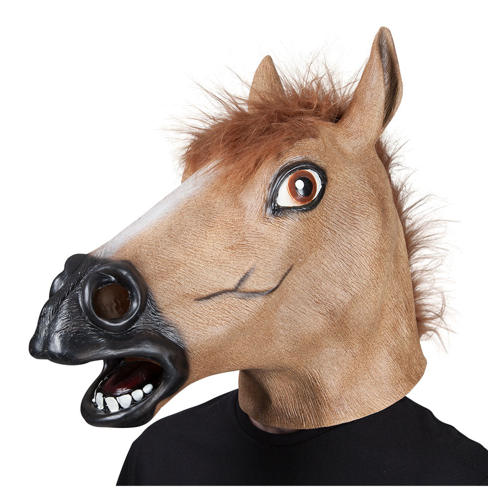 Brown Horse Latex Mask