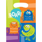 Fun Monsters Plastic Loot Bags - 8pk