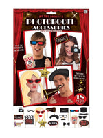 At The Movies Photobooth Accessories - 18pk