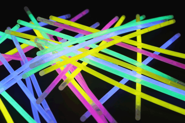 Tube of Glow Bracelets - 12pk (4 Assorted colours)