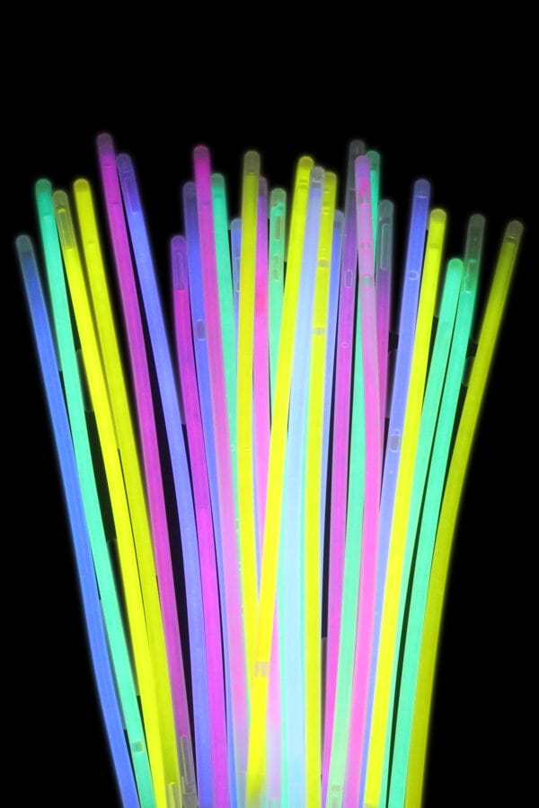 Tube of Glow Bracelets - 12pk (4 Assorted colours)