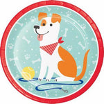 Dog Party Paper Party Dinner Plates - 8pk