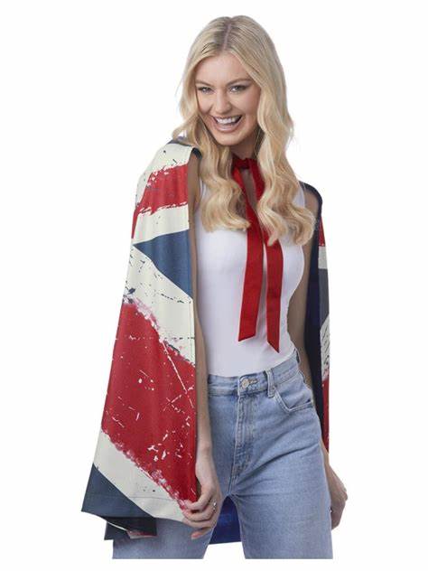 Vintage Style Union Jack Cape