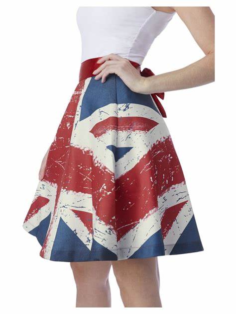 Union Jack Vintage Style Skirt