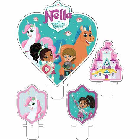 Nella The Princess Night Cake Candle Kit - 4pcs