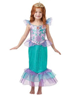Disney Princess Glitter & Sparkle Ariel Girls Costume