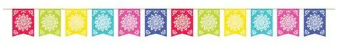 Fiesta Motif Flag Banner -12ft Long