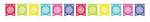 Fiesta Motif Flag Banner -12ft Long