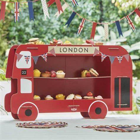 Double Decker Bus Treat Stand