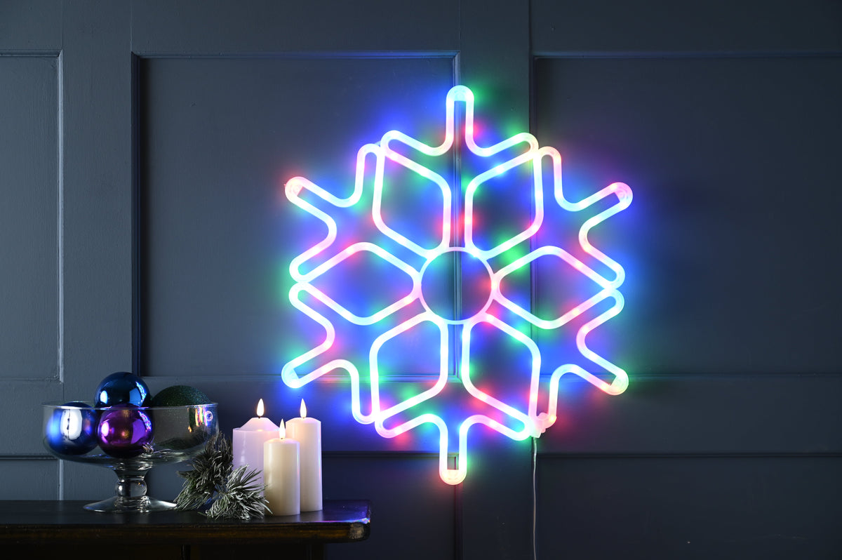 57cm RGB Digital Snowflake with Remote