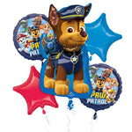 Paw Patrol Chase Supershape Foil Balloon Bouquet - 5pcs