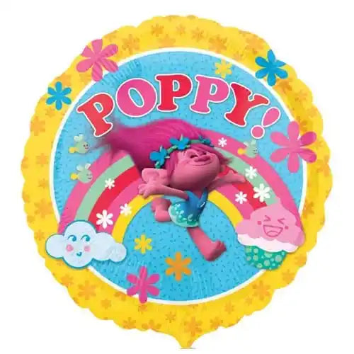 Trolls Poppy Over the Rainbow 18" Foil Balloon