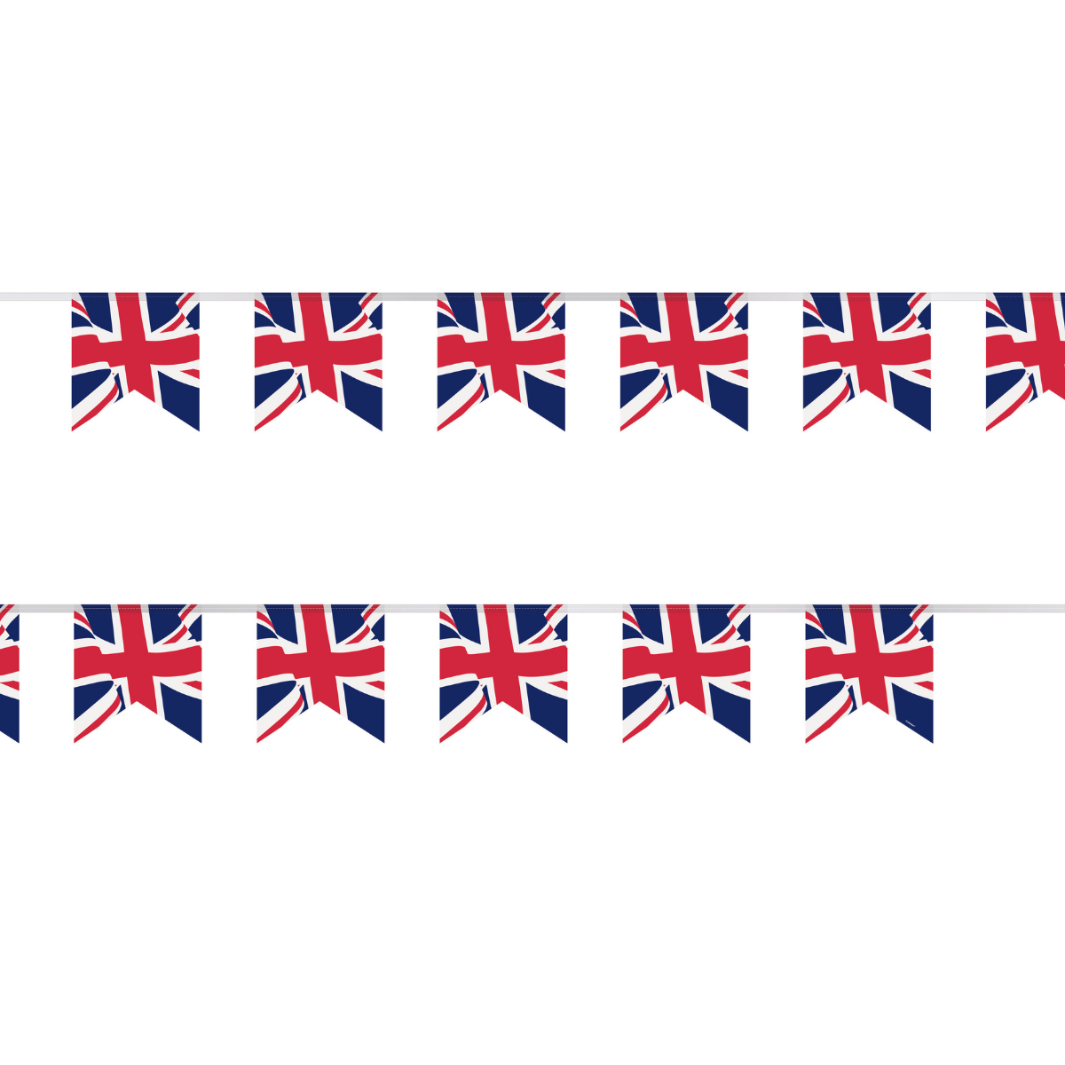 Union Jack Plastic Pennant Banner 9ft