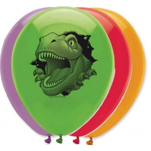 Dino Blast Party Latex 11" Balloons - 6pk