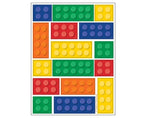 Block Party Colourful Sticker Sheets - 4pk