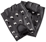 Studded Punk Rocker Gloves - Pair