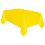 Neon Yellow Rectangle Plastic Table Cover 54" x 108"