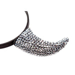 Rhinestone Devil Horns - Silver