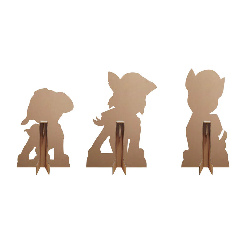 Chase, Rocky and Zuma Paw Patrol Multi Pack Bundle Cardboard Cut Outs Height 66cm