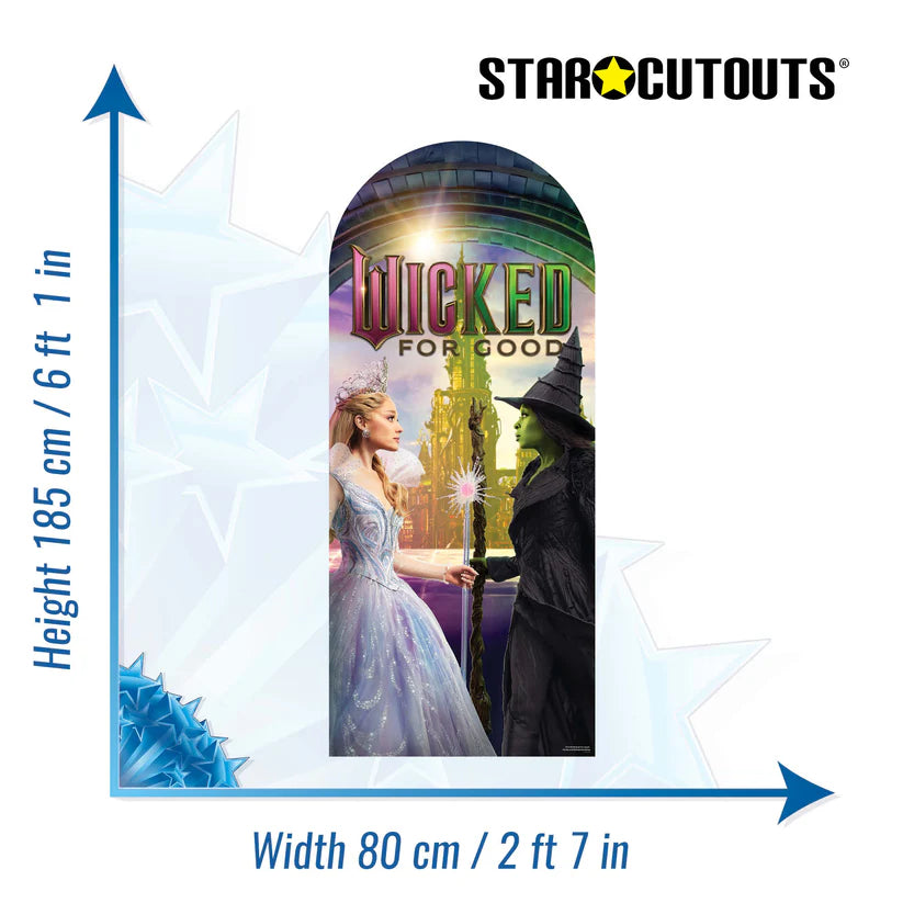 Wicked For Good Glinda Elphaba Emerald City Backdrop Single - Height 185cm