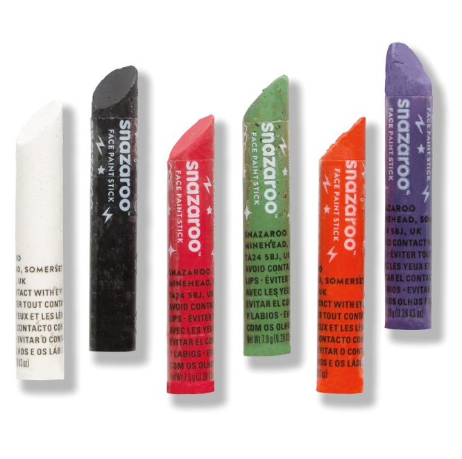 Snazaroo Halloween Face Painting Sticks - 6 PC
