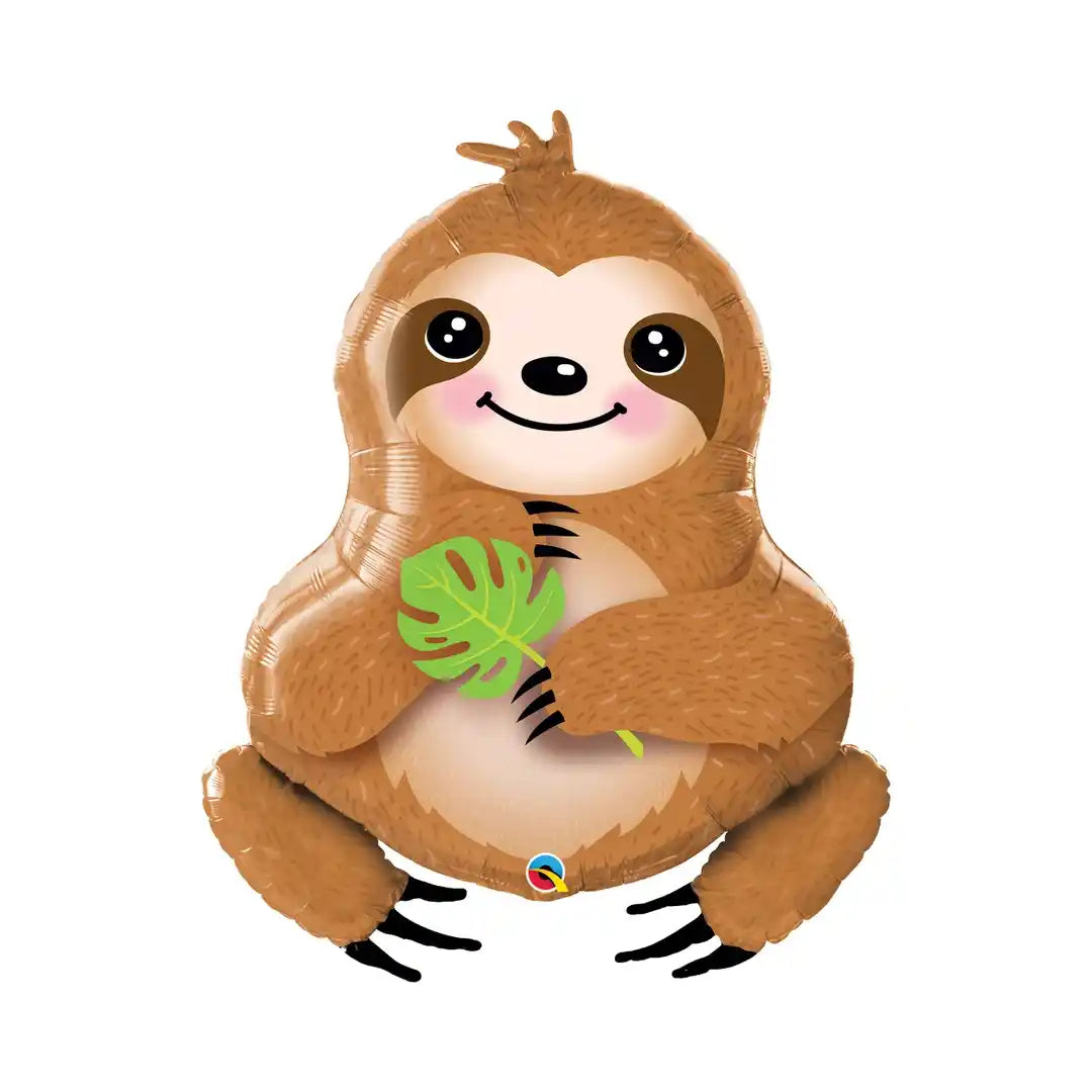 Charming Sloth Large Supershape Foil Balloon