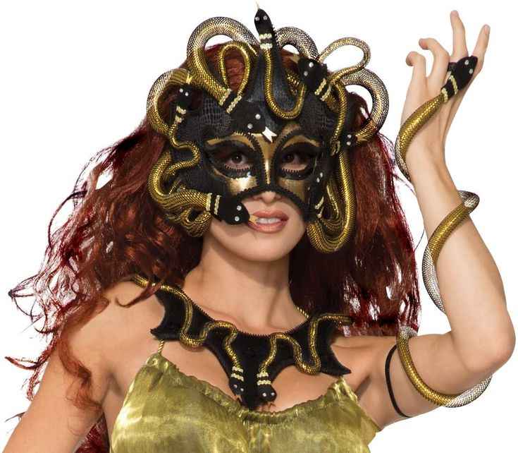 Masquerade CarnivalMedusa Snake Face Mask