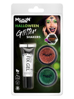 Halloween Glitter Shakers Orange & Green