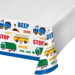 Traffic Jam Party Plastic Table Cover - Each