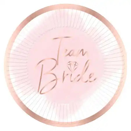 Team Bride Hen Party Paper Plates - 8pk