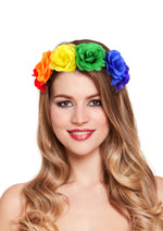 Rainbow Pride Flower Headband