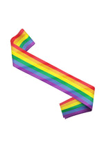 Pride Rainbow Satin Wearable Sash