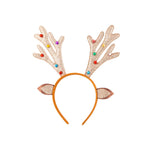 Glitter Reindeer Antlers Festive Headband