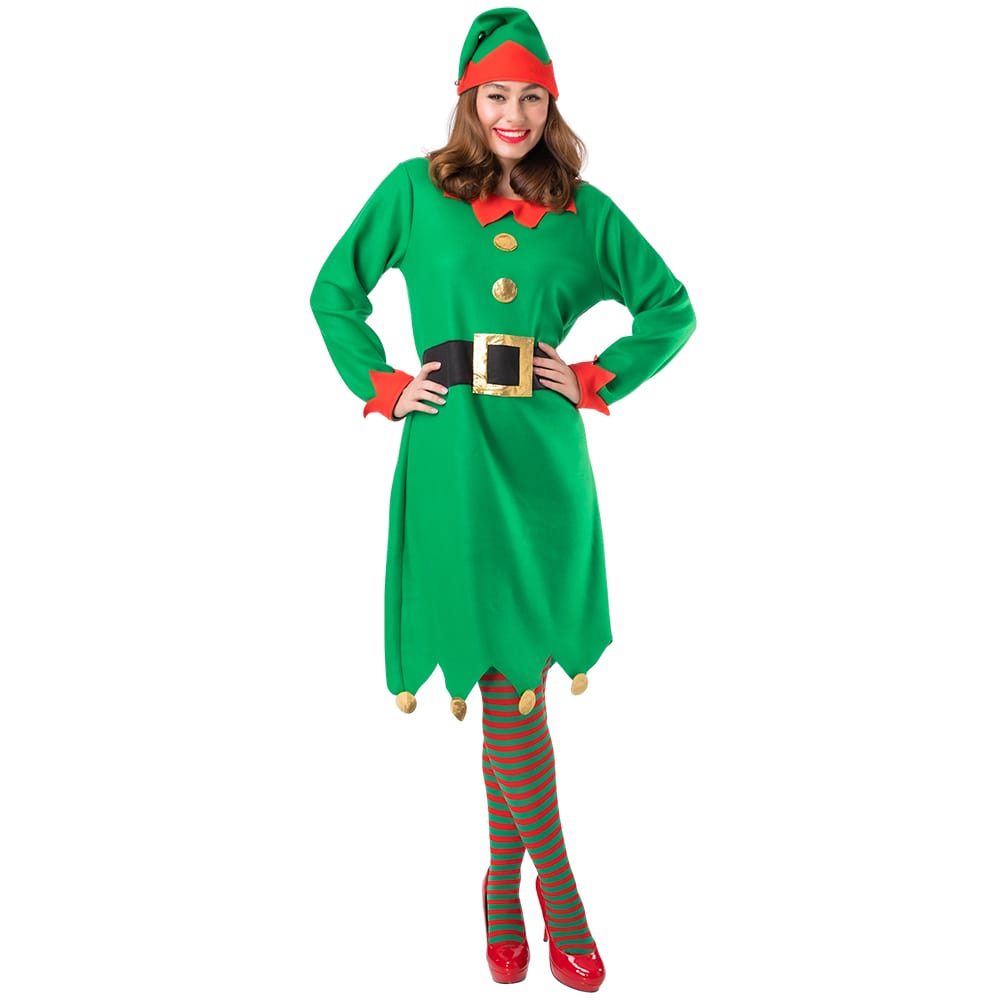 Ladies Santa's Helper Dress & Hat