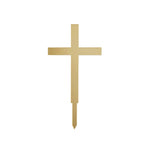 Gold Cross Acrylic Cake Topper