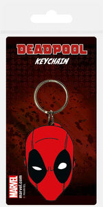 Deadpool (Face)Rubber Keychain