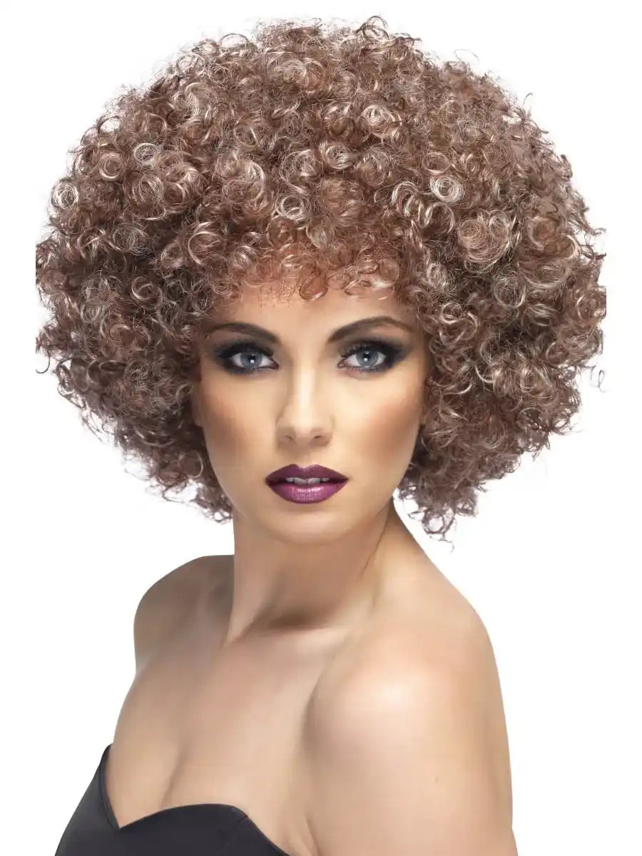 Afro Wig, Blonde & Brown