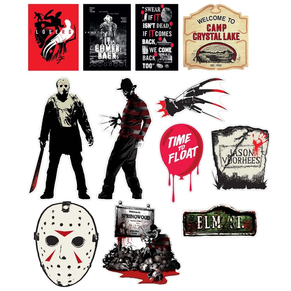 Horror Movie Cutouts - 12pk