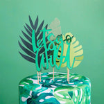 Tropical Card Cake Topper Set