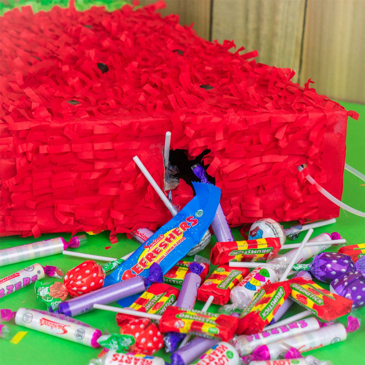 Watermelon Pop-Out Pinata with Blindfold